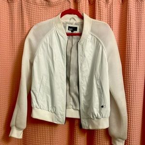 William Rast White Bomber Jacket